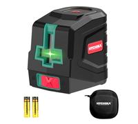 HYCHIKA Niveau Laser Vert, Niveaux Laser Autonivelant avec 2 Piles AA et Pochette de Transport, Lazer Niveaux pour Décoration de Maison, Dricolage