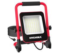 HYCHIKA Projecteur Chantier LED 50 W 5500 lm, 6500 K Lampe de Travail IP65