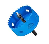 HYCHIKA Scie Cloche 80 mm, Couteau De Trou En Hss M42 Bi-métal Pour Bois, MéTal Souple Et Plastique (Plaques De Gypse Et Cloison SèChe), Avec Foret SéParable Et Clé Allen