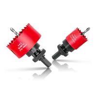 HYCHIKA Scie Cloche Bi-métal, 2PCS Coffret de Scie Trépan 68mm 40mm, Profondeur de Coupe: 32 mm, Parfaite pour Percer Le Bois, Les Panneaux PVC et Le Métal