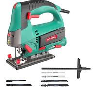 HYCHIKA Scie sauteuse électrique 800W + 6*lame+Vitesse Réglable (1-6 cadran)