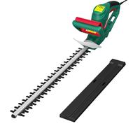 HYCHIKA Taille-Haies Électriques 550W, Taille Haie Electrique Filaire, Coupe Haie, Lame 45 cm, Écartement 18 mm, Double Interrupteur et Double Poignée, pour Tailler Les Haies et Arbustes