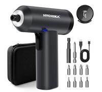 HYCHIKA Tournevis Electrique Sans Fil, 6 N·m Tournevis Electrique Sans Fil avec Écran, 7 Réglages de Couple, Batterie 2200 mAh, Lumière LED, Idéal Pour Les Réparations de Meubles et D'articles Ménager