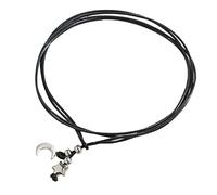 Hyclam Bracelet de cheville en cuir pour femme, cœur, fleur, étoile, lune, corde en cuir, bijou de plage, cadeau pour maman