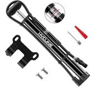 Hycline Mini pompe à vélo 140 psi pour valves Presta, Schrader et Dunlop Légère et compacte pour VTT, vélo de route et BMX
