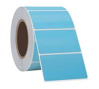 Hycodest Lot de 1 000 étiquettes thermiques directes de 5,7 x 3,2 cm, autocollants thermiques pour adresse d'expédition, étiquettes carrées pour imprimante d'étiquettes thermiques, Bleu clair