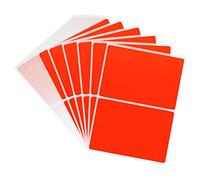 Hycodest Lot de 40 étiquettes autocollantes vierges Rouge fluo 7,6 x 12,7 cm