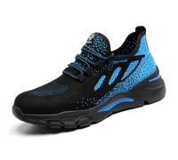 HYCOPROT Chaussures de Sécurité Hommes Femmes Baskets en Acier Chaussures de Travail Légères Et Respirantes Chaussure de Sécurité (Bleu, Adult, Numeric_38, Numeric, EU_Footwear_Size_System, Medium)