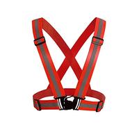 HYCOPROT Gilet de sécurité réfléchissant réglable haute visibilité pour l'extérieur, la course de nuit, le cyclisme, la randonnée, le vélo, la moto, la promenade du chien, hommes, femmes(1 pièce)