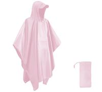 HYCOPROT Poncho de Pluie Imperméable Multifonctionnel 3 en 1, Léger 210T Oxford Réutilisable Cape de Pluie Avec Capuche, Poncho Pluie Avec Poche Poitrine pour Voyage, Randonnée, Camping, Pêche