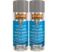 Hycote Peinture en aérosol pour Jantes en Alliage à séchage Rapide, 400 ML, Transparente (Lot de 2)