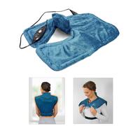 Hydas Cape / coussin chauffant avec microbilles - Bleu