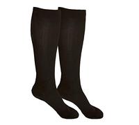 Hydas Lot de 2 paires de chaussettes de contention extra larges Noir Taille XL