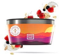 HYDAWAY Bol Isotherme Pliable avec Couvercle - 950 ML - Grand Bol Pliable en Silicone pour Camping, Camping-Car et Voyage, gamelle d'eau Portable pour Chien, se replie à 2,5 cm, Anti-déversement et