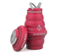 HYDAWAY - Bouteille d'eau pliable, couvercle à rabat, facile à emporter, pratique lors de vos déplacements, silicone de qualité alimentaire, 500 ml