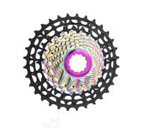 HYDBCNP Convient pour Cassette de vélo de Route ZTTO Ultralight 11/12 Vitesses 11s 12s 11-28/30/32/34/36T Pignon ULT 11V 12V Gravel K7 HG(11s 32T Black-Rainbw)