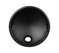 HYDBCNP Feux Additionels LED Couvercle de phare LED rond de moto de 7 pouces, montage du boîtier de phare de moto, coque de phare noire en métal Plaque Phare Plaque Avant
