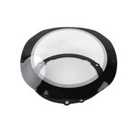 HYDBCNP Feux Additionels LED Housse de Protection pour lumière auxiliaire de moto, transparente, noire et transparente, Convient pour Harley 219Q Plaque Phare Plaque Avant