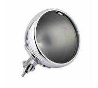 HYDBCNP Feux Additionels LED Lampe frontale LED chromée pour moto Harley Softail Heritage Fat Boy 1986 - 2019, 7 pouces, boîtier Plaque Phare Plaque Avant(6pcs black)
