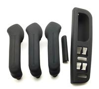 HYDBCNP Poignée de porte intérieure de remplacement avec enjoliveur de panneau de commande, compatible avec VW compatible avec Bora (côté gauche/droite).(5PCS-Black)