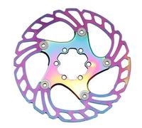 HYDBCNP Vélo de Frein à Tambour Disque de Frein de vélo 140mm 160mm 180mm 203mm, Rotors de Frein à Disque à 6 Trous adaptés au Frein à Disque hydraulique Shimano(160mm Colorful)
