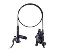 HYDBCNP Vélo de Frein à Tambour Frein à Disque hydraulique à 4 Pistons SLX M7120 Mountain Brake avec Dissipation Thermique en résine à Disque d'huile(Resin Only LR1600)