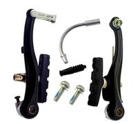 HYDBCNP Vélo de Frein à Tambour Jeu d'étriers de Frein V pour VTT et BMX, Traction linéaire AL avec Plaquettes de Frein, Outil d'installation de Fil de Levier(One Pair)
