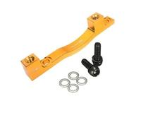 HYDBCNP Vélo de Frein à Tambour PM is - Adaptateur de Frein pour VTT, étrier, Rotor de Frein à Disque de vélo, 180mm, 203mm, Accessoire de Frein à Disque à Montage sur Poteau(Gold F-R203mm)
