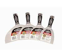 Hyde Couteau professionnel en acier inoxydable de 10,2, 12,7 cm, 15,2 cm, et 20,3 cm, flexible, monobloc, résistant à la rouille, couteau à joint en métal avec extrémité en tête de marteau et poignée