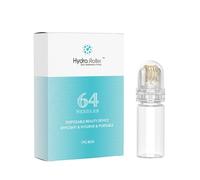 Hydra Derma Roller Micro Titane 64 Broches 1,0 mm, Rouleau à Aiguilles SANS SÉRUM pour le Soin Anti-âge de la Peau, la Stimulation de la Pousse des Lèvres, des Cheveux et de la Barbe
