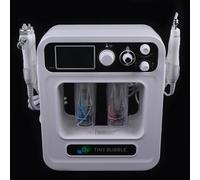 Hydra Hydro Machine faciale 4 en 1 300 W, appareil de dermabrasion à l'eau, microdermabrasion diamant, coque en plastique 110-220 V, beauté spa à domicile pour le visage, hydratation, éclat de la peau