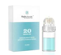 Hydra Needle HN20 Derma Stamp Rouleau de micro-aiguilles en titane 0,25 mm Applicateur de sérum 5 ml pour cheveux, approuvé par la FDA Outil facial à domicile pour la croissance de la barbe et les