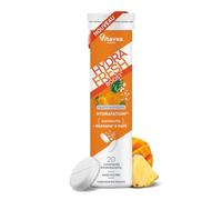 HydraFresh - Pastilles Effervescentes Boost - Hydratation & Énergie - Magnésium, Calcium, Électrolytes, Vitamines B et C - Guarana & Maté - Complément Alimentaire Vitalité - Fabriqué en France