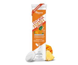 HydraFresh - Pastilles Effervescentes Boost - Hydratation & Énergie - Magnésium, Calcium, Électrolytes, Vitamines B et C - Guarana & Maté - Complément Alimentaire Vitalité - Fabriqué en France