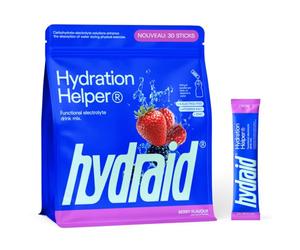 HYDRAID Hydration Helper® BERRY - Boisson Électrolyte Premium (1115 mg d'Électrolytes) pour Sport & Récupération Rapide - 30 Sachets Saveur Fruits des Bois
