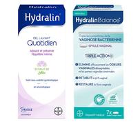 HydralinBalance® Ovule Vaginal Contre Vaginose Bactérienne 7 ovules et Hydralin Quotidien 400ml