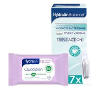 HydralinBalance® Vaginose Bactérienne x7 Ovules + Lingettes