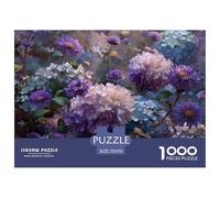 Hydrangées_et Astres Violettes Puzzle 1000 Pièces Adultes Enfants intéressant Puzzles 1000 Pièce Jeu Éduchatif Cadeau 70x50cm/1000pcs