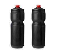 HydraPak | Bouteille Polar - Lot de 2 Gourdes de Cyclisme Breakaway Surge Légères - Haut Débit, Bouteille souple de Cyclisme et Sport (Anthracite, 740 ml / 25 oz)