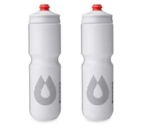 HydraPak | Bouteille Polar - Lot de 2 Gourdes de Cyclisme Breakaway Surge Légères - Haut Débit, Bouteille souple de Cyclisme et Sport (Blanc, 880 ml / 30 oz)