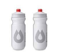 HydraPak | Bouteille Polar - Lot de 2 Gourdes de Cyclisme Breakaway Surge Légères - Haut Débit, Bouteille souple de Cyclisme et Sport (Blanc, 600 ml / 20 oz)