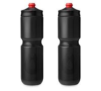 HydraPak | Bouteille Polar - Lot de 2 Gourdes de Cyclisme Breakaway Surge Légères - Haut Débit, Bouteille souple de Cyclisme et Sport (Anthracite, 880 ml / 30 oz)