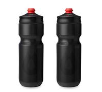 HydraPak Breakaway Surge - Gourde de vélo légère (25oz, gris anthracite) | Haut débit, Étanche, Facile à presser, Rainure de préhension, Bouchon auto-étanche, pour Vélo