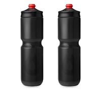 HydraPak Breakaway Surge - Gourde de vélo légère (30oz, gris anthracite) | Haut débit, Étanche, Facile à presser, Rainure de préhension, Bouchon auto-étanche, pour Vélo