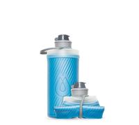 Hydrapak Flux - Bouteille d'eau de randonnée pliable (1L ou 1,5L) - Bouchon à vis sans BPA, ultra léger et anti-déversement - Bleu Tahoe