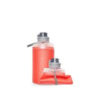 HydraPak Flux - Bouteille d'eau de randonnée pliable (750 ml) - Bouchon à vis sans BPA, ultra léger et anti-déversement - Rouge séquoia
