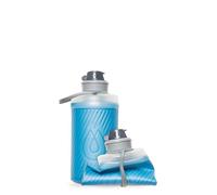 HydraPak Flux - Bouteille d'eau de randonnée pliable (750 ml) - Bouchon à vis sans BPA, ultra légere et anti-déversement - Bleu Tahoe