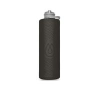 HydraPak Flux - Gris Mammouth - Bouteille d'eau pliable pour sac à dos (1 litre) - Sans BPA, ultralégère, bouchon à vis