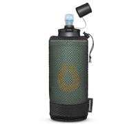 HydraPak PackFlask - Flasque sur Harnais pour Sac à Dos (500ml, Vert Sauge) | Mains libres, Pochette en mesh extensible, Accès facile, Ultra-légère, Cache-poussière, pliable, pour Randonnée & Trekking