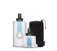 HydraPak PackFlask+ (750 ml) - Flasque avec Filtre sur Harnais pour Sac à Dos, Gourde Filtrante Souple de Sac à Dos Ultralégère, Facile d'Accès, Mains Libres pour Randonnée et Treks